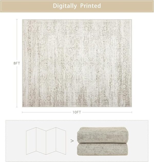 Washable Rugs 8x10 Area Rugs for Living Room - Image 2
