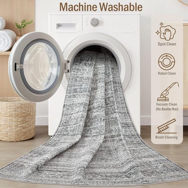 5x7 Area Rugs Living Room: Washable Large - Image 2