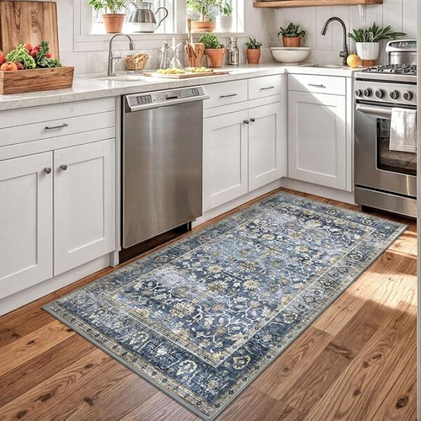 Vintage Floral 3x5 Entryway Rug, Area Rugs - Image 2