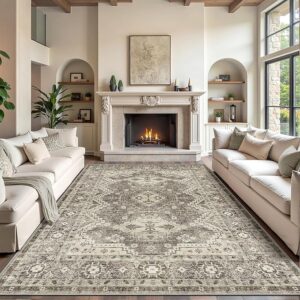 8x10 Area Rugs - Stain Resistant Washable Rug,