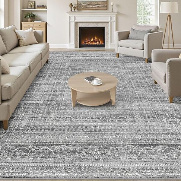 5x7 Area Rugs Living Room: Washable Large